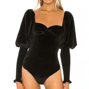 Tularosa Brynlee Velvet Bodysuit